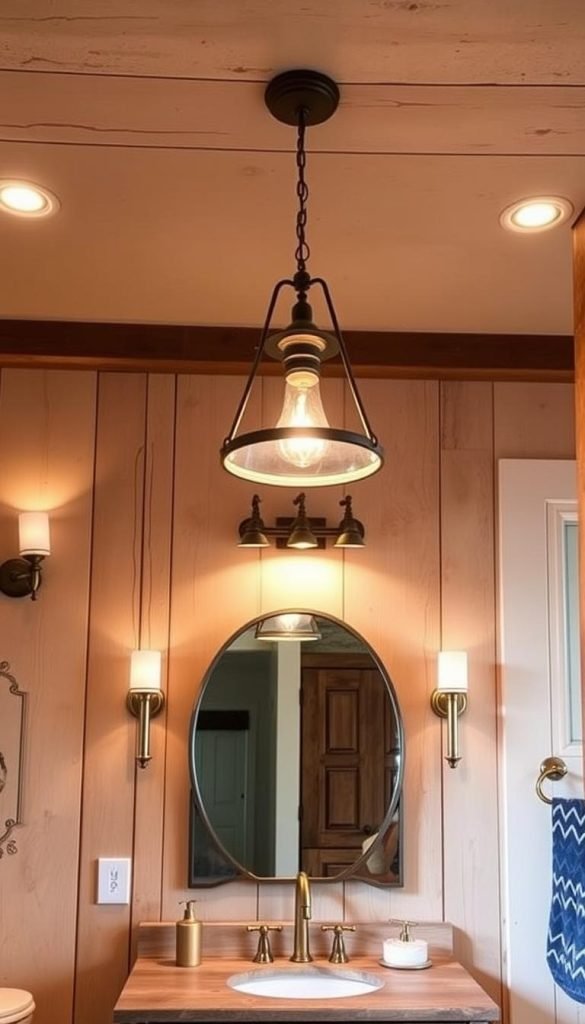 layered lighting design